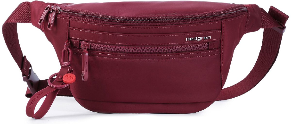Hedgren gordeltas Inner City Ziva Waistbag + RFID Maroon Banner wijnrood