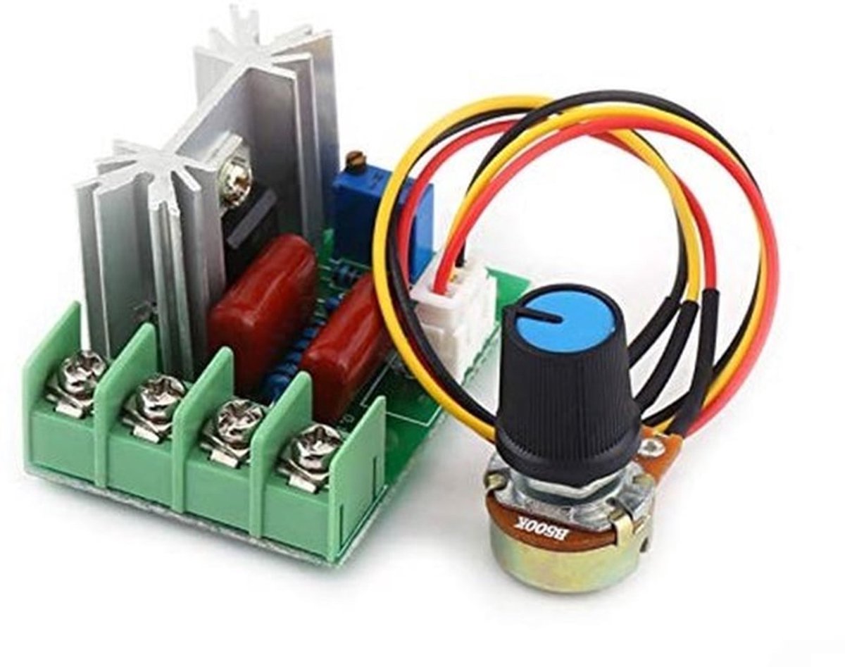- Elektrische Spanning Regulator - Spanningsregeling - Geschikt voor Motoren - Temperatuurregeling - 50-220V - 2000W