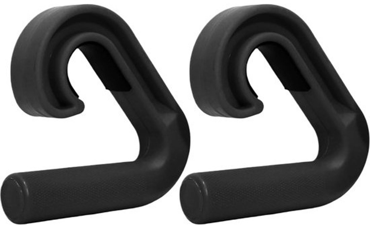 Fitness Handgrepen - Krachtgrepen - Kracht Training - Antislip Ontwerp - 13x13 cm - Zwart