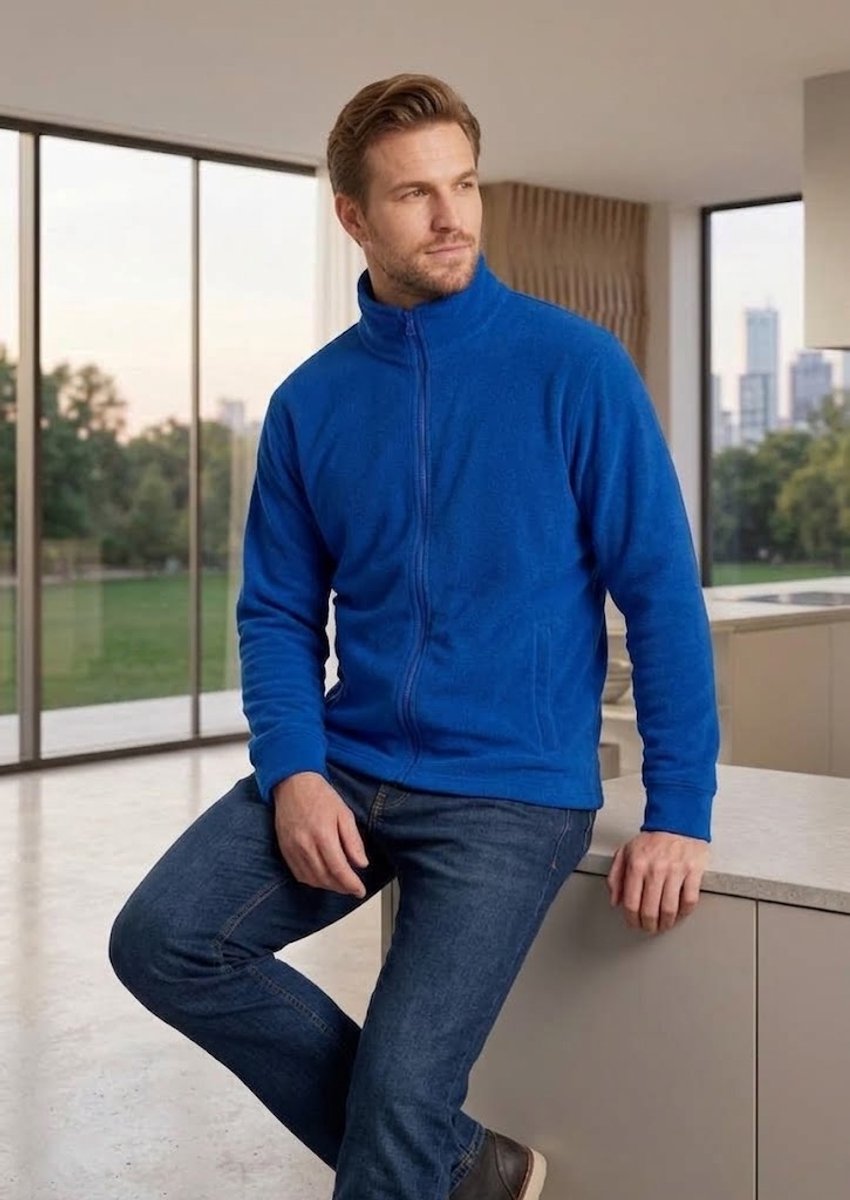 Royal Blue Dick kwaliteit Fleece Vest gewicht 300 g/m² Maat L