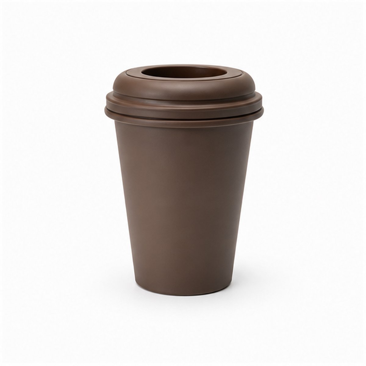 Fiastra vaas in koffiebekervorm - Bruin