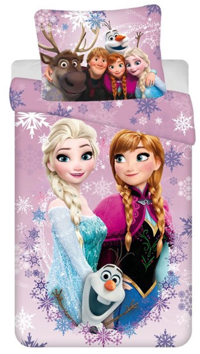 Frozen slaapkamerset; dekbedovertrek en hoeslaken — afbeelding 3