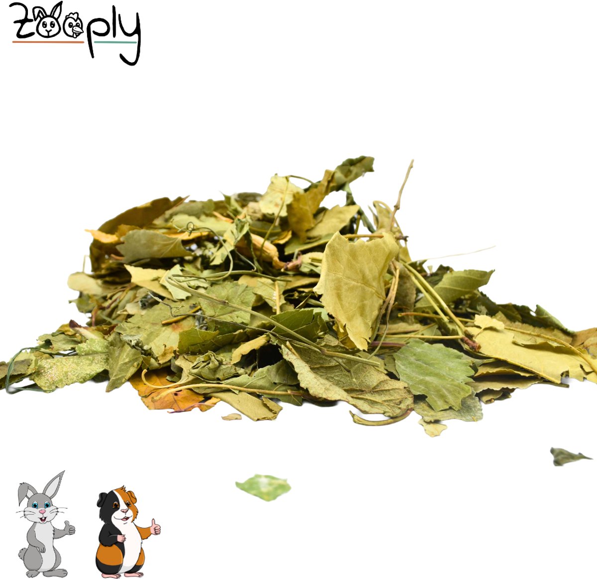 Zooply Fruitboom Bladerenmix - Kruiden & Snacks - 100% natuurlijk - Voor konijnen & cavia's - 300 gram