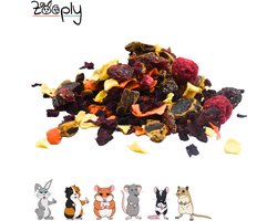 Zooply Herfstmix - Kruiden & Snacks - 100% natuurlijk - Voor konijnen & cavia's - 350 gram