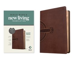 NLT Compact Giant Print Bible, Filament Edition, Mahogany