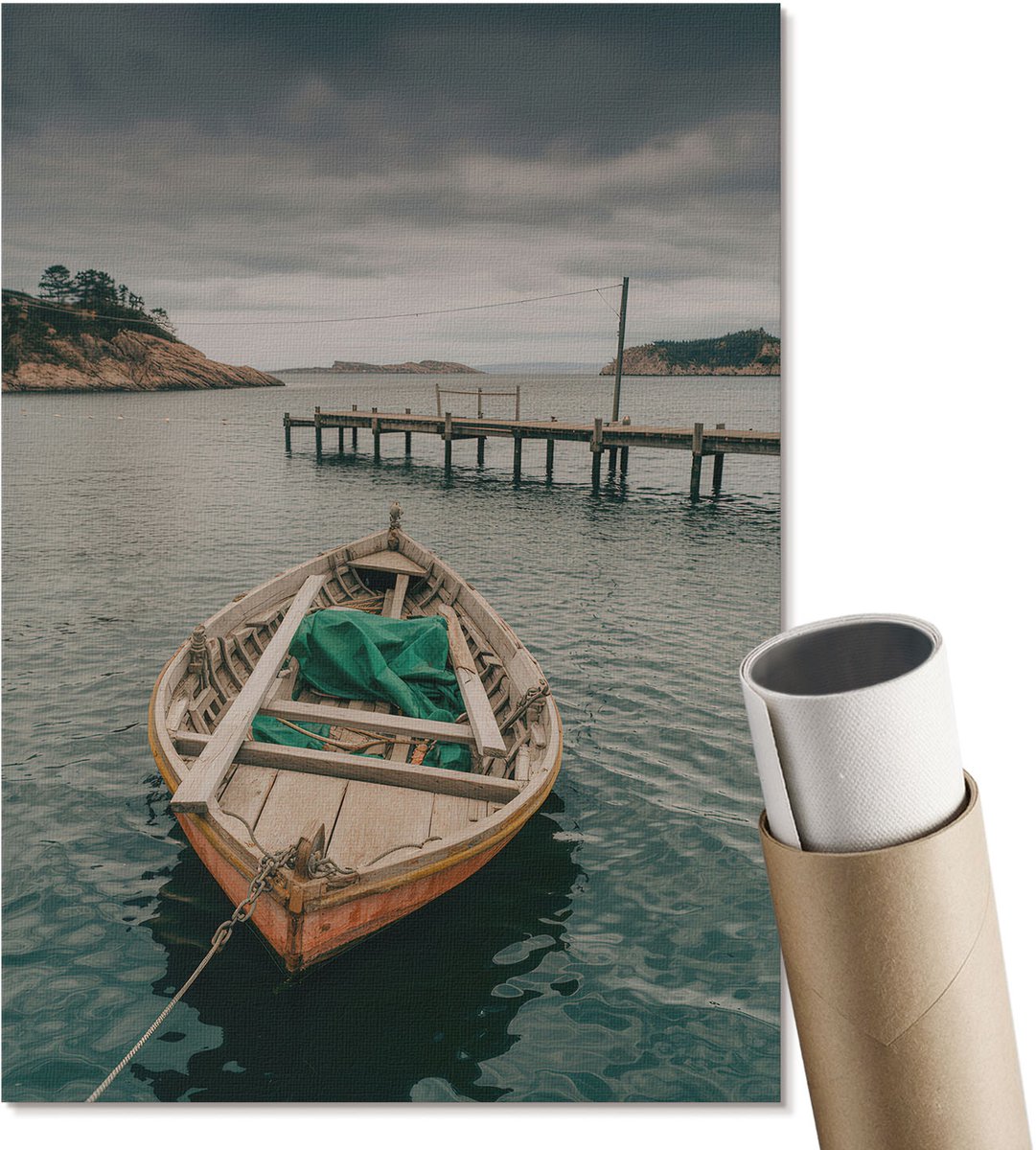 Coloray Canvas Poster Polycanvas - Moderne Ruimte, Fotografie - A3 - Bruin Decoratie - Rechthoek - Kunstposter - Woonkamer, Slaapkamer, Kantoor - Modern