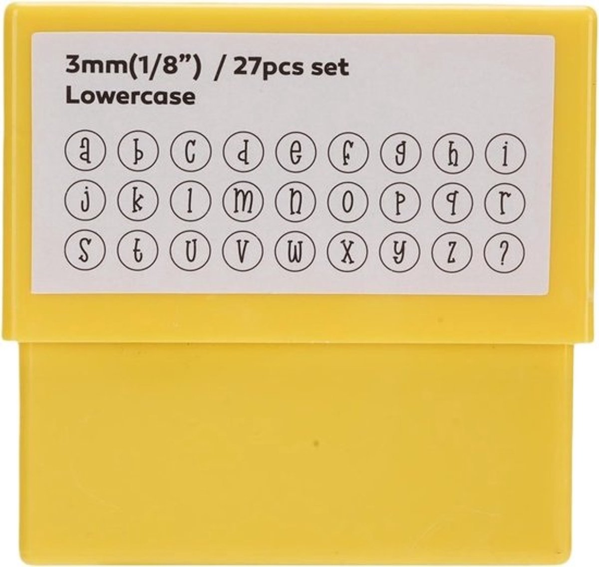 Metalen Stempelset - Letterstempels Houtbewerking - Sieraden Maken - Nauwkeurig Vakmanschap - 3 mm - Zilver