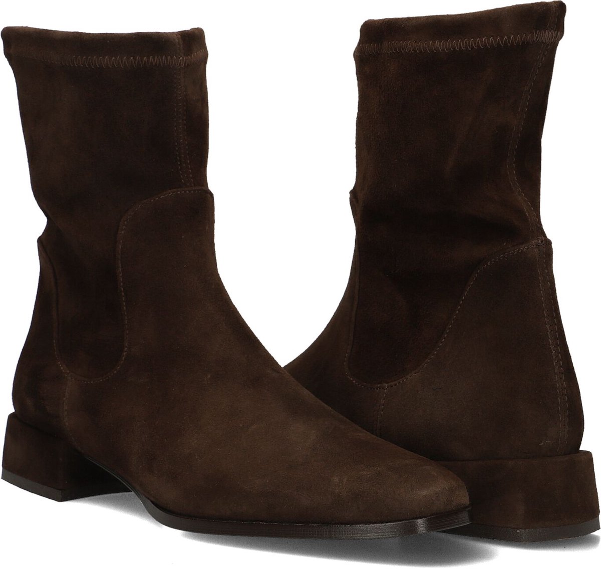 Notre-V 25150 Enkellaarsjes Dames - Bruin - Maat 38