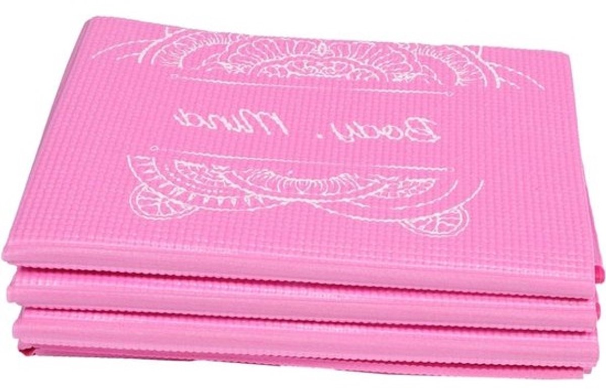 Vouwbare Yogamat - Fitnessmat Antislip - Thuisgebruik Oefeningen - Lichtgewicht Draagbaar - 61x61cm - Diverse Kleuren