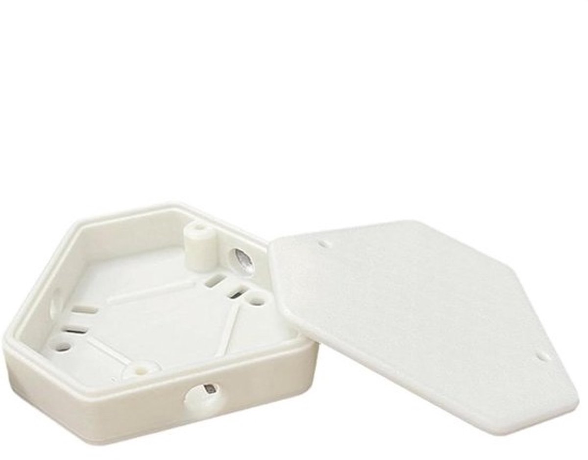 Elektrische Lasdoos - Kabelbehuizing - Buiten Reparaties - Waterdicht Ontwerp - 7.9x7x1.9cm - Wit