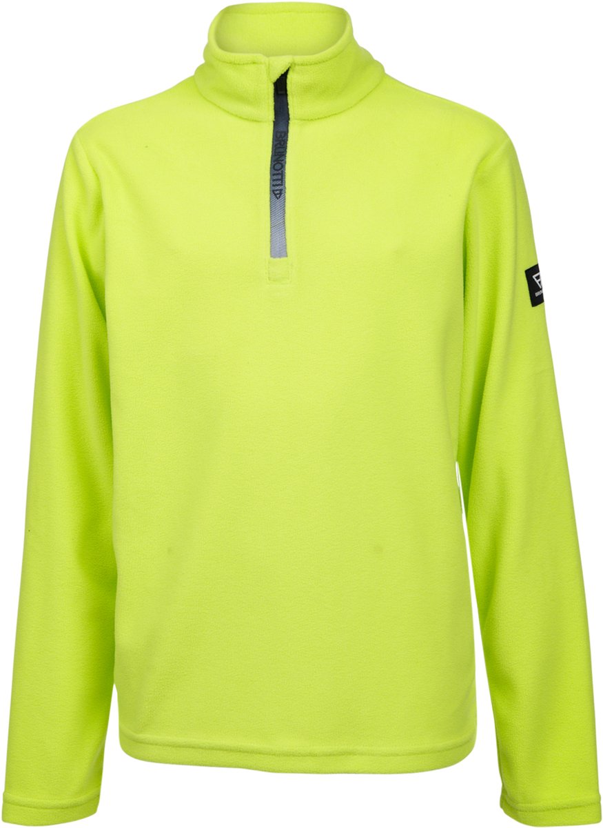 Brunotti Tenny Snow Fleece Jongens – Fleece Vest Wintersport Kleding Micro Fleece Lichtgewicht 152 Acid Lime