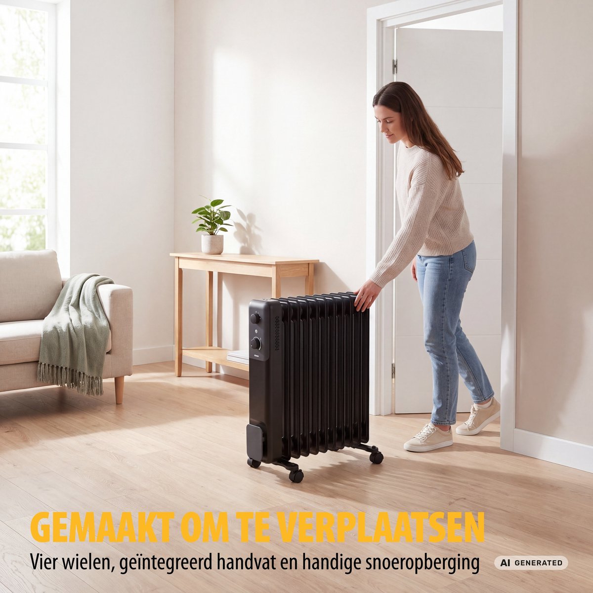 Tristar KA-5380 Oliegevulde Radiator – Elektrische Verwarming 2000W – Stil – Met Thermostaat – 3 Warmtestanden – Mobiele Kachel – foto 7