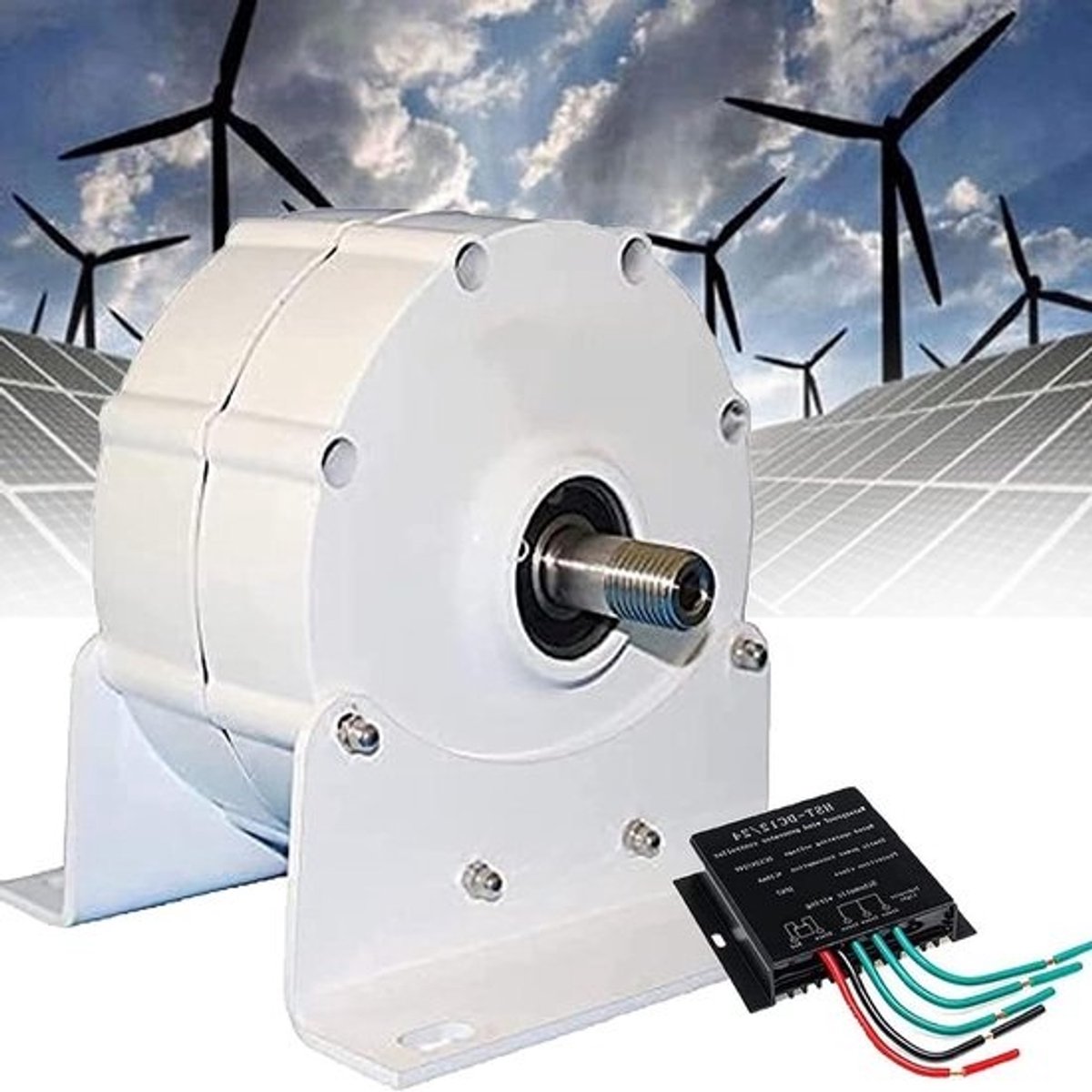 Permanente Magneetgenerator - Windturbine Generator - Energie Opwekken - Lage Snelheid Directe Aandrijving - 500W - Metaal