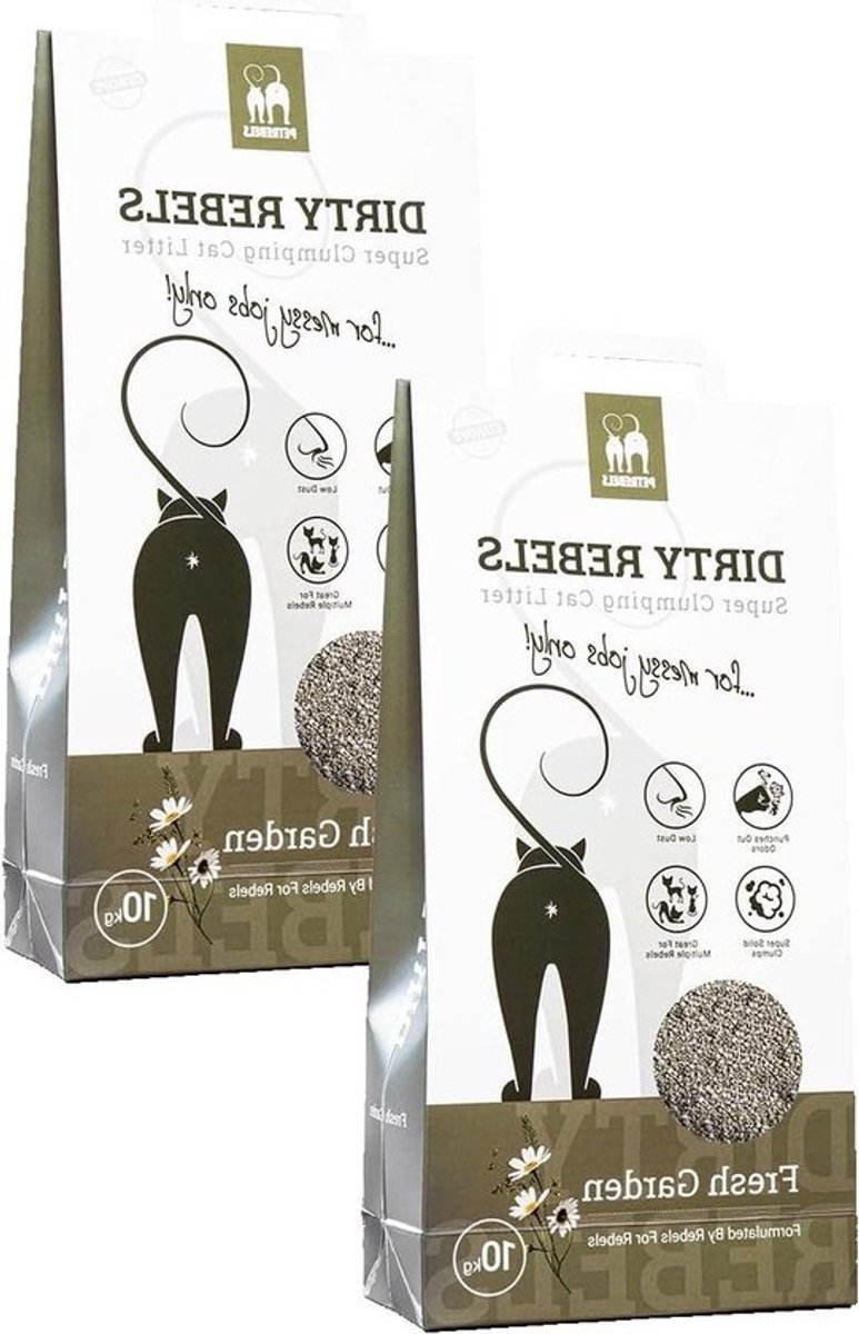 Kattenbakvulling - Kattenzand Klontvormend - Hygiënisch Huis - 100% Natuurlijk - 2 x 10 Liter - Niet Van Toepassing
