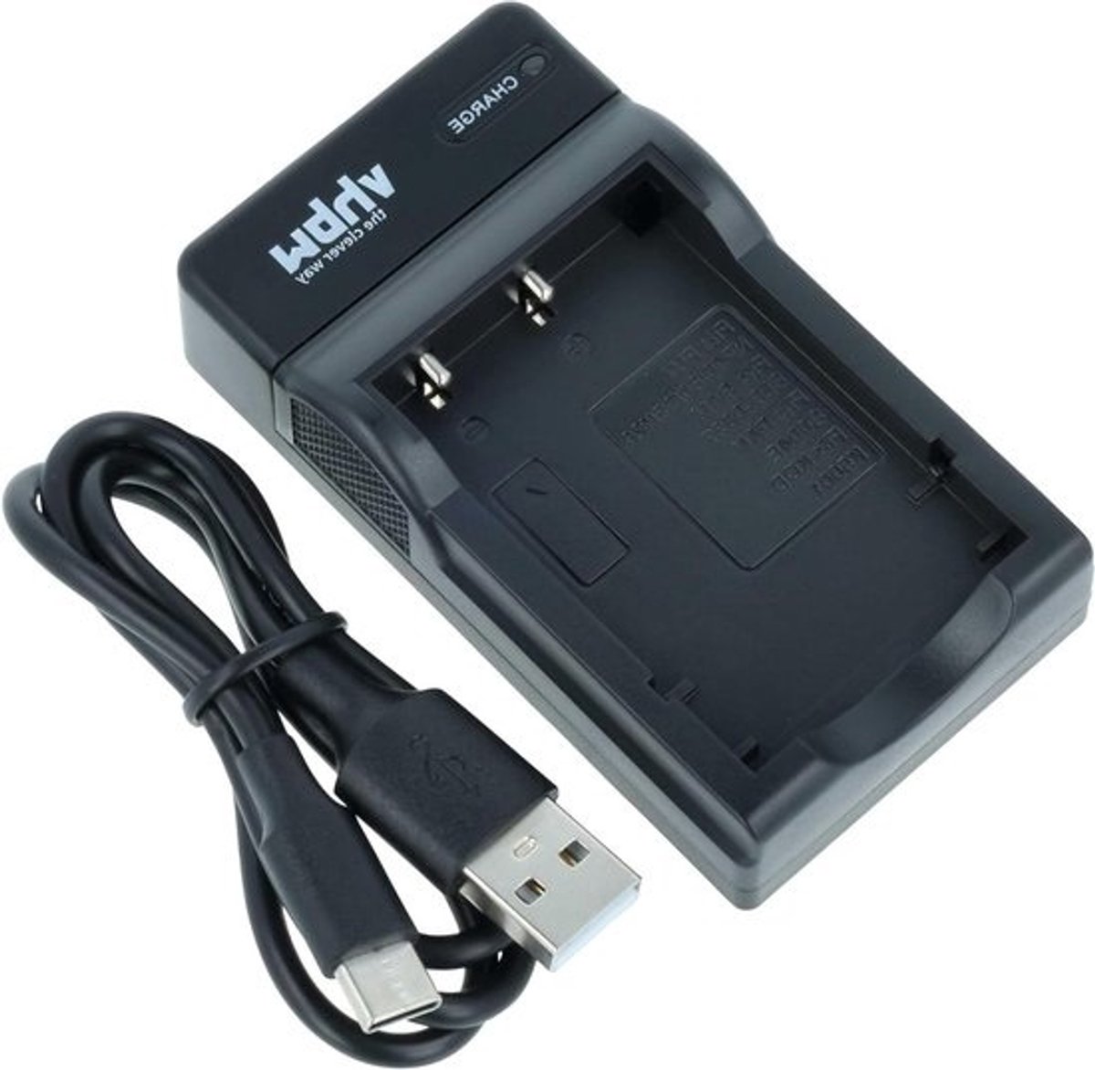 USB Oplaadkabel - Datakabel Camera - Camera Opladen - Micro-USB Connector - 40 cm - Zwart
