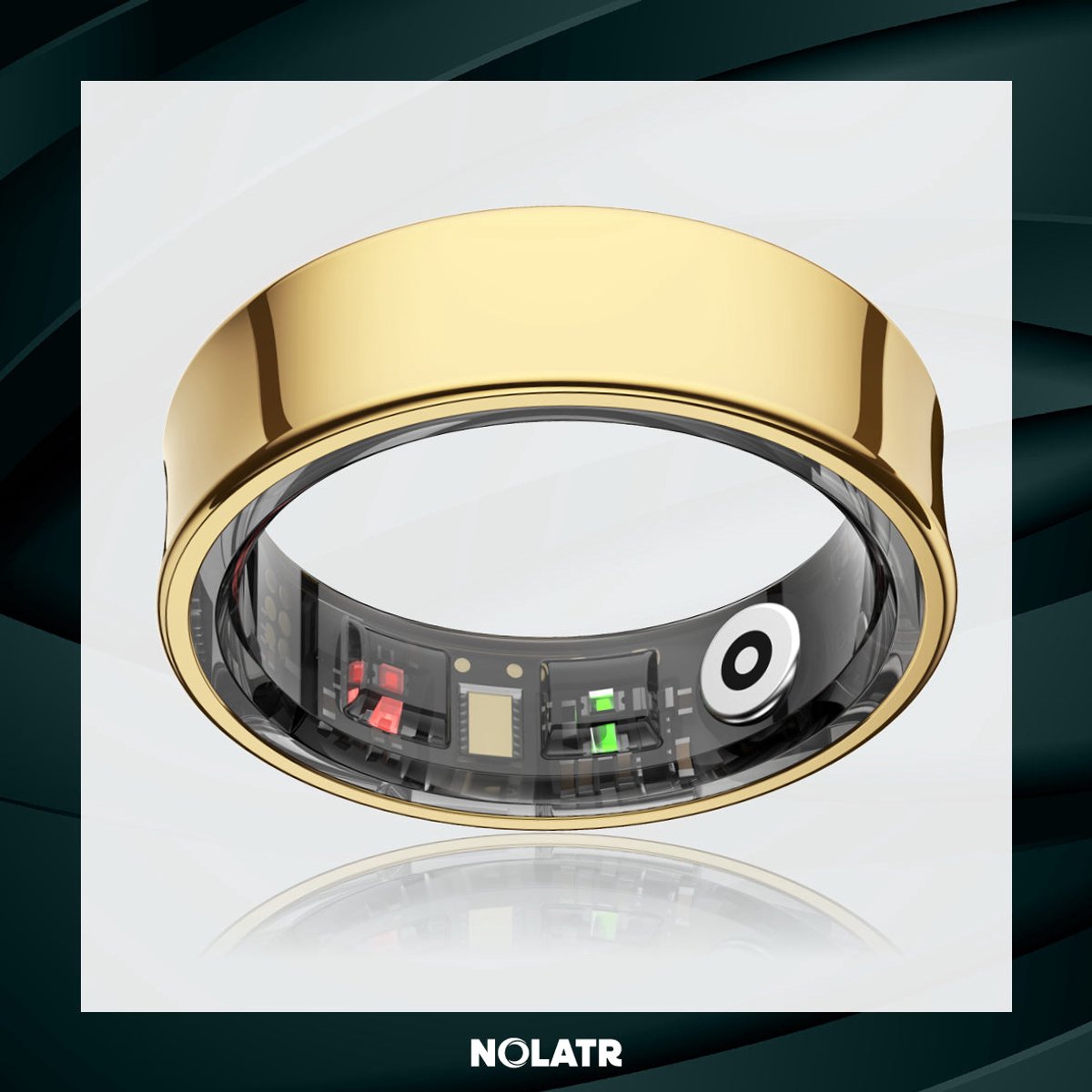 NOLATR Smart Ring ELITE LUX Gold - Size 10