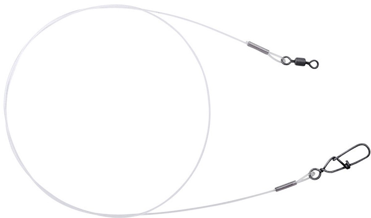 SPRO Matte Black Leader Fluoro 40 cm 20 kg – 0,60 mm – 2 stuks – Fluorocarbon Onderlijn