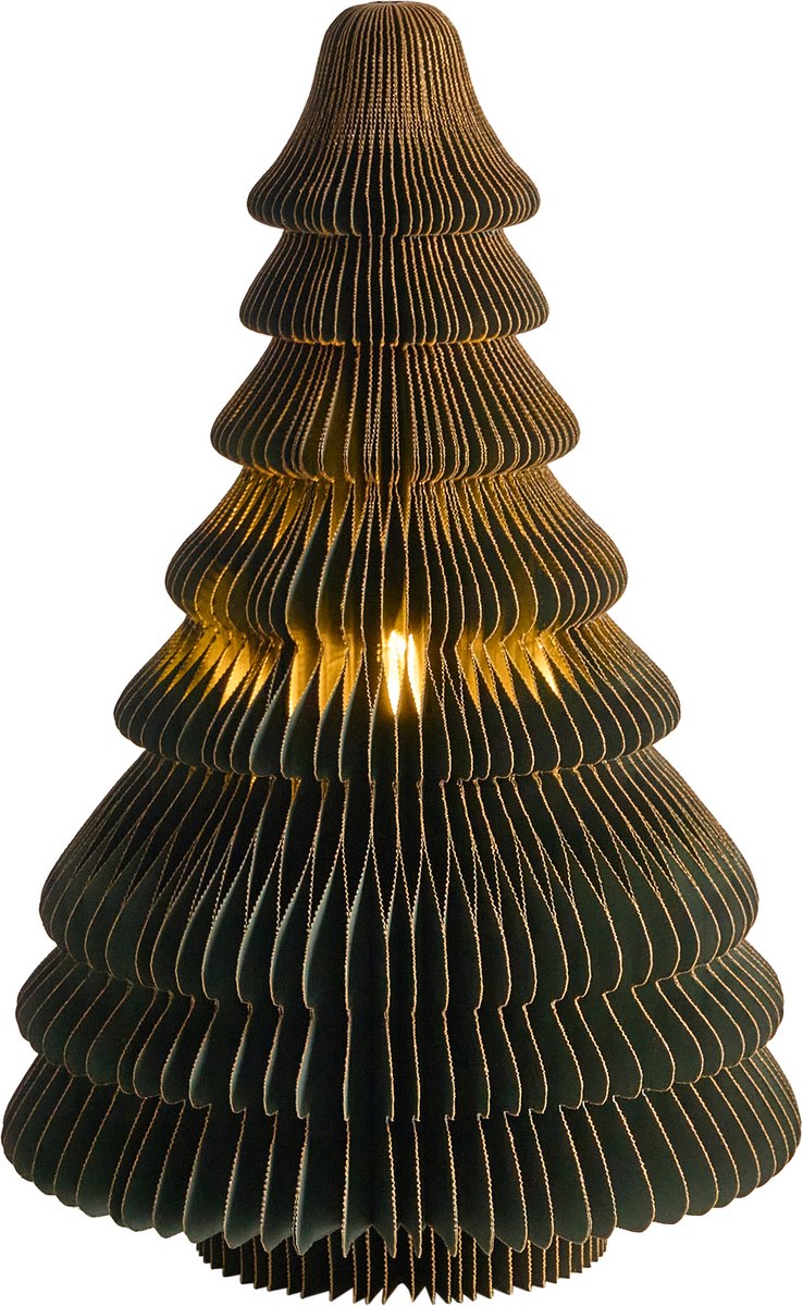 ANDAN - Kerstdecoratie LED - Groen - Papier