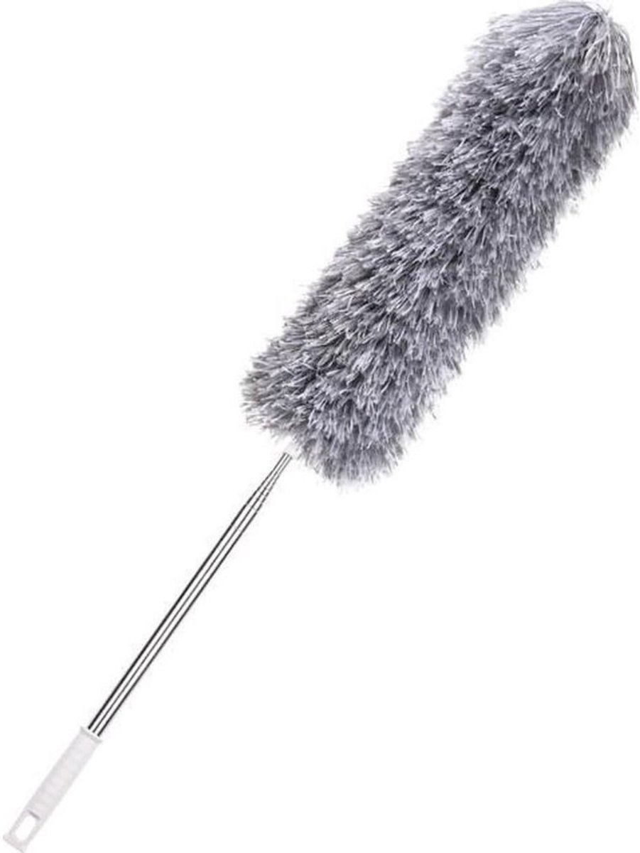 DailySupplies® Telescopische Plumeau - Ragebol – Uitschuifbaar - 135cm - Grijs