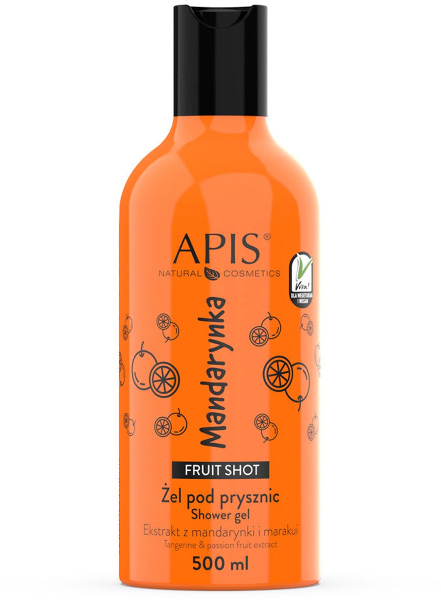 Apis Fruit Shot Mandarin Shower Gel 500ml