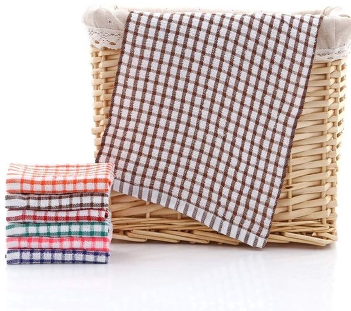- Set van 6 premium theedoeken - Katoen absorberend - Pluisvrij en duurzaam - Diverse kleuren - Keukenhanddoeken voor elke keuken - Voor al...