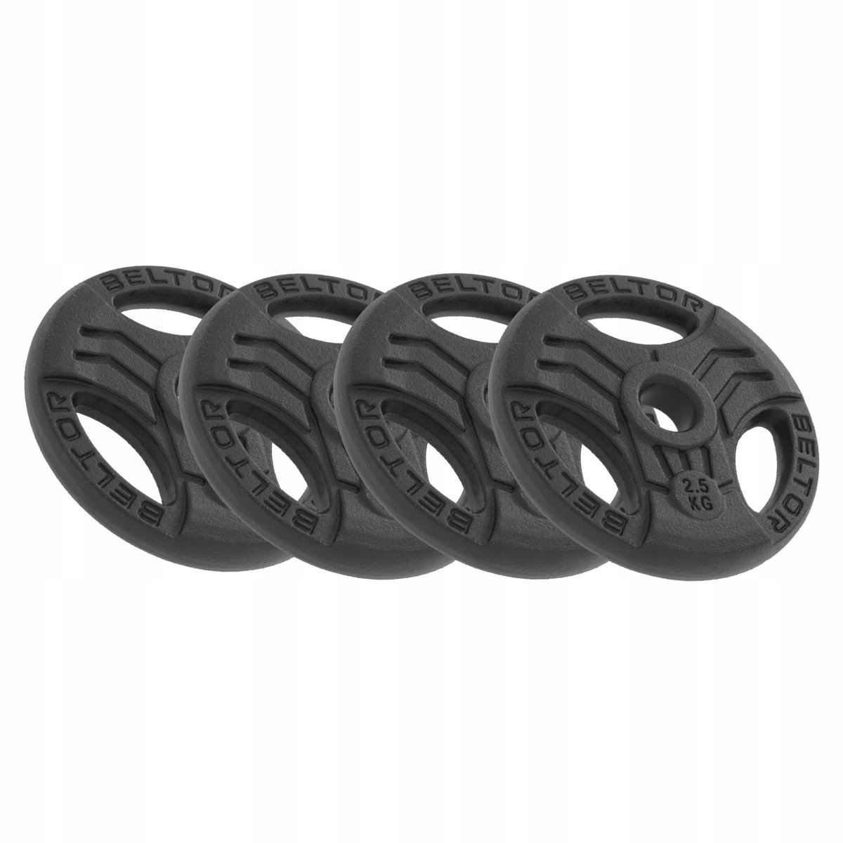 Merkloos 10kg gietijzeren halterschijven set, 31mm opening, FastGrip