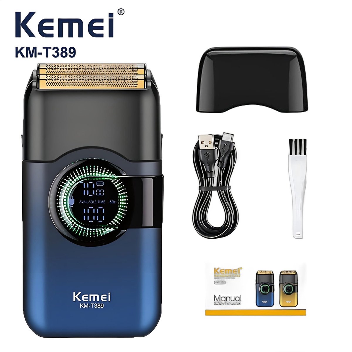 Currero Foil Shaver - Scheerapparaat Mannen - Hoofd Scheerapparaat - Head Shaver - Tondeuse met Trimmer - Lichaam en Baard - Oplaadbaar