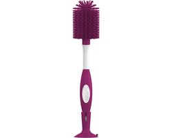 Dr.Brown's Flessenborstel - Siliconen - Donker Roze — afbeelding 4