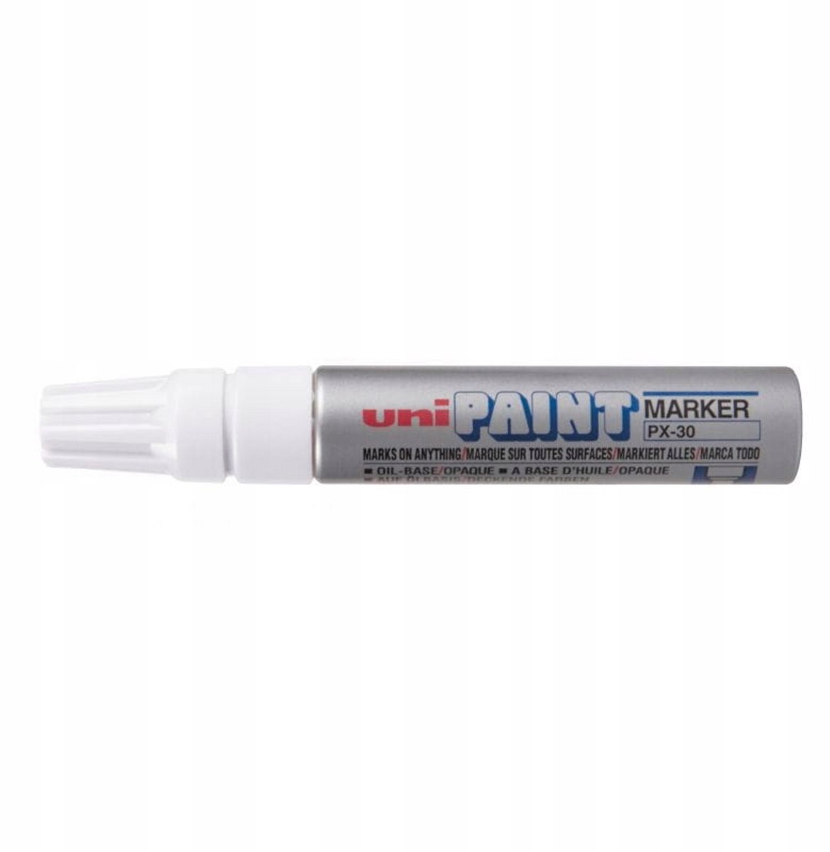 UNI PX-30 Olie-gebaseerde Marker, Zilver, 4-8.5mm Vlakke Punt