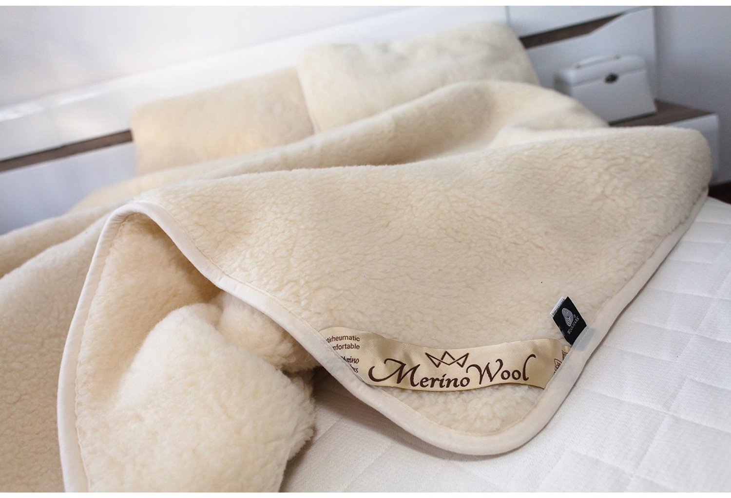Duraxl Wollen dekbed - 100% lamswol - 200 x 200 cm - Warm Crème
