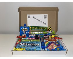 Amerikaans Snoep Pakket XL 400g – American Candy Box – Brievenbus Cadeau – Snoepbox met Amerikaanse Snoep – Brievenbussnoep - Snoepdoos