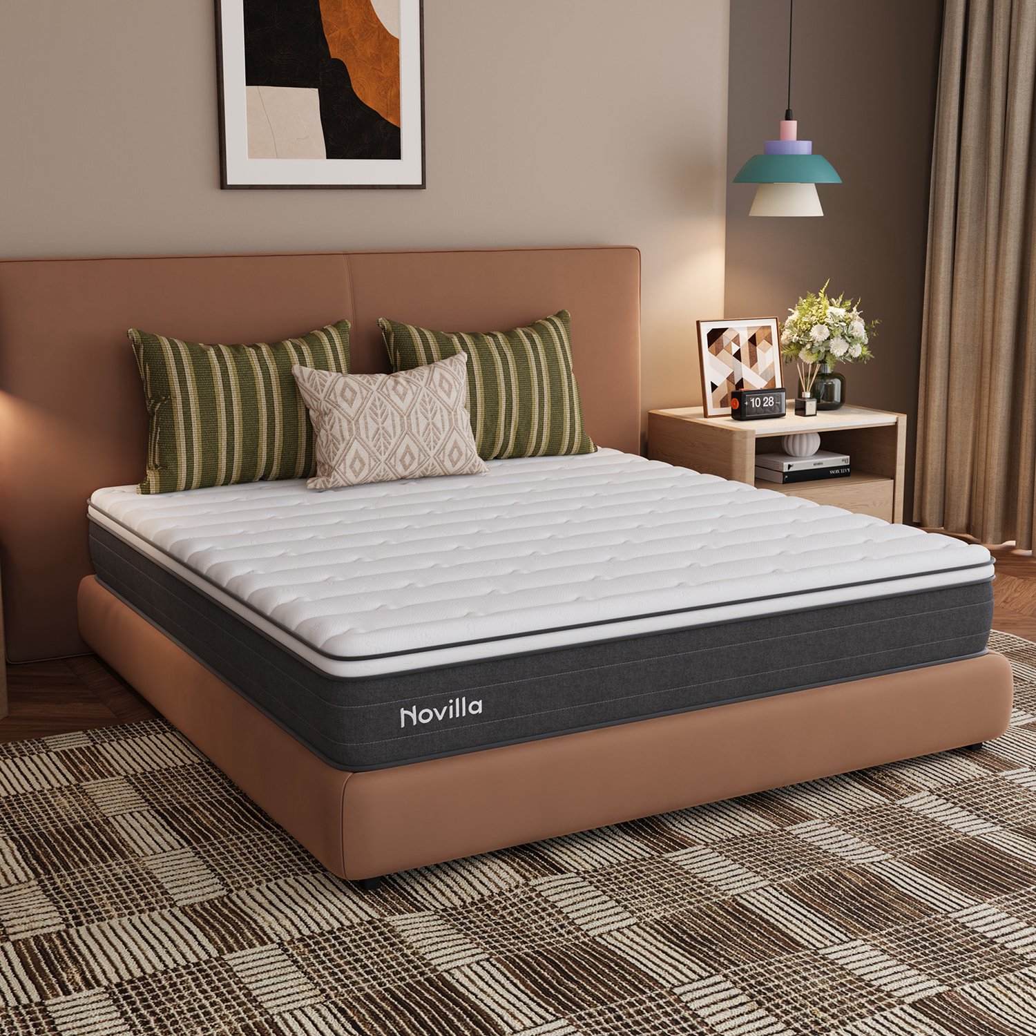 Novilla Pocketveringmatras 180x200 cm - 7 comfortzones - H3 - 25 cm Grijs