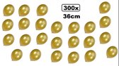 300x Super kwaliteit ballonnen metallic goud 36cm