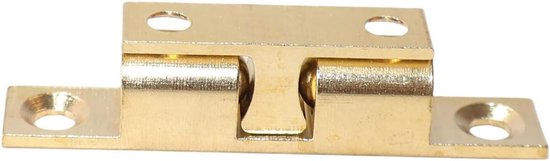 4 messing kogel sluitingen kastdeur 60 mm met schroeven — afbeelding 2