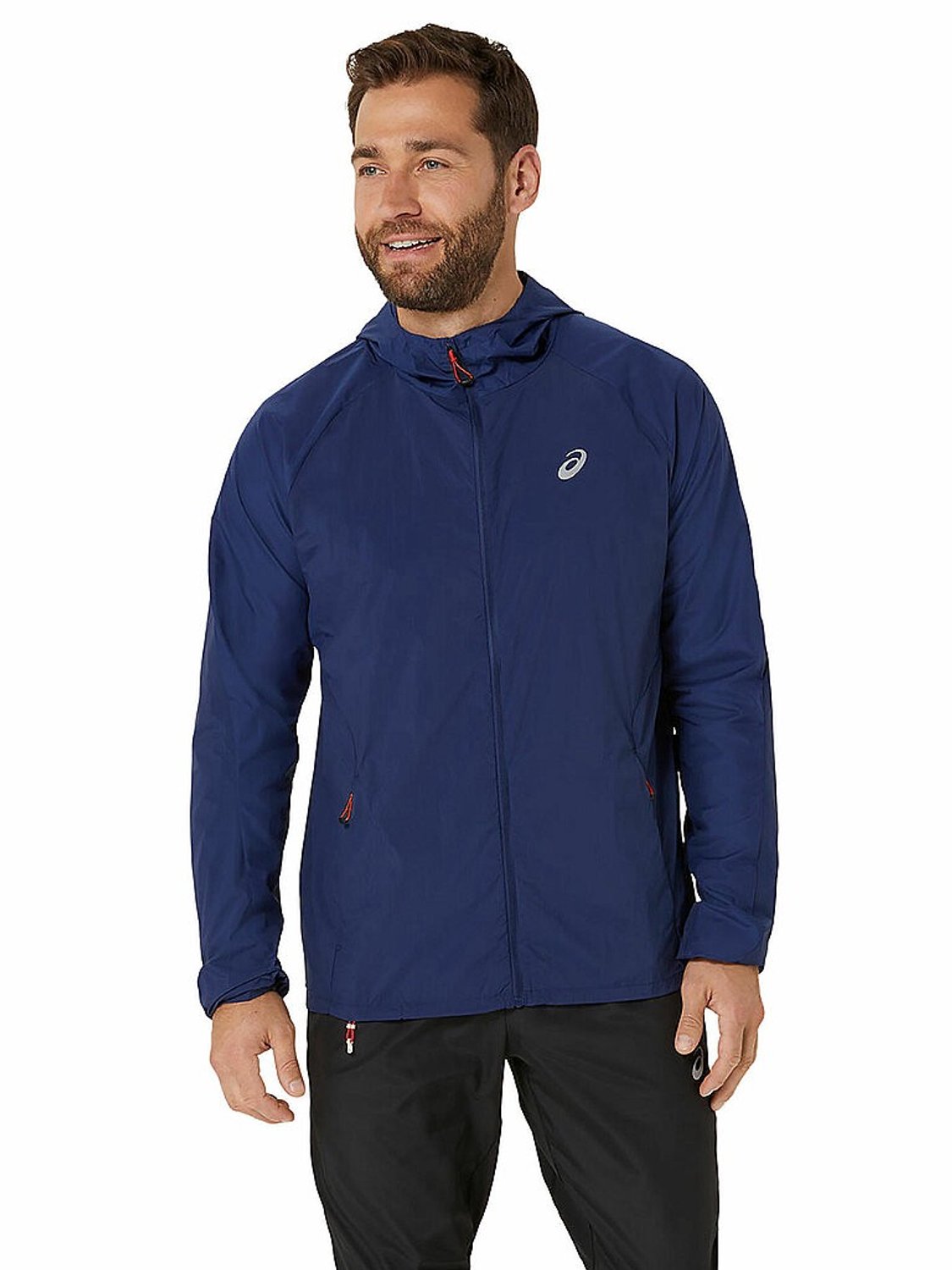 Asics Road Packable Heren Jas Blauw