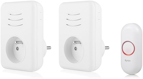 Byron gong - plugin - doorvoer - penaarde - 2 x 150 m - wit — afbeelding 2