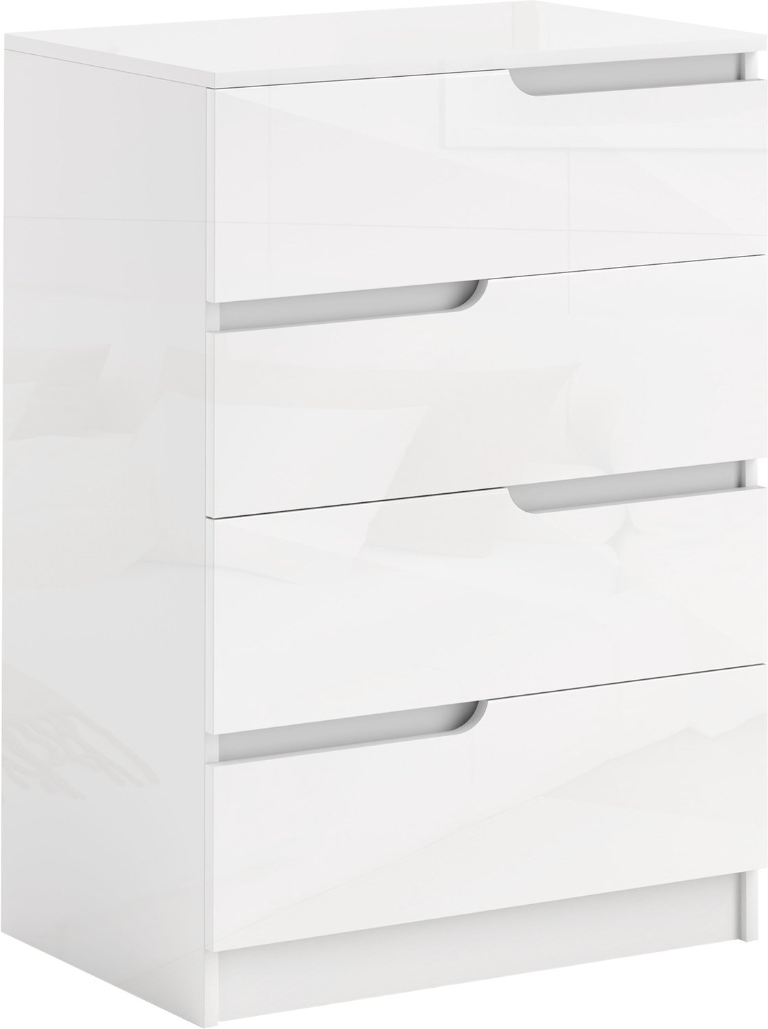 Lunpog Moderne minimalistische ladekast in hout - 60x40x85 cm - wit