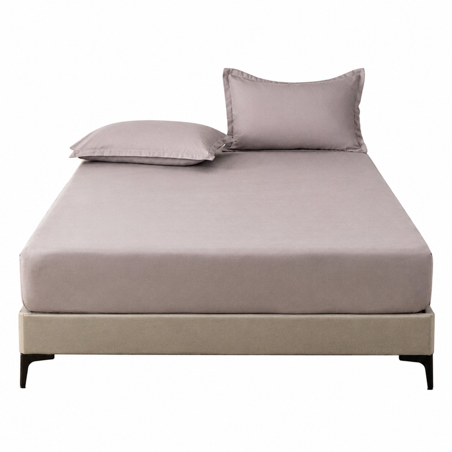 SWGOTA Lichtgrijs hoeslaken - Polyester - Effen uitvoering voor het matras