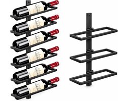 SMH LINE® Wijnrek – Wijnrek muur – Wijnrek metaal