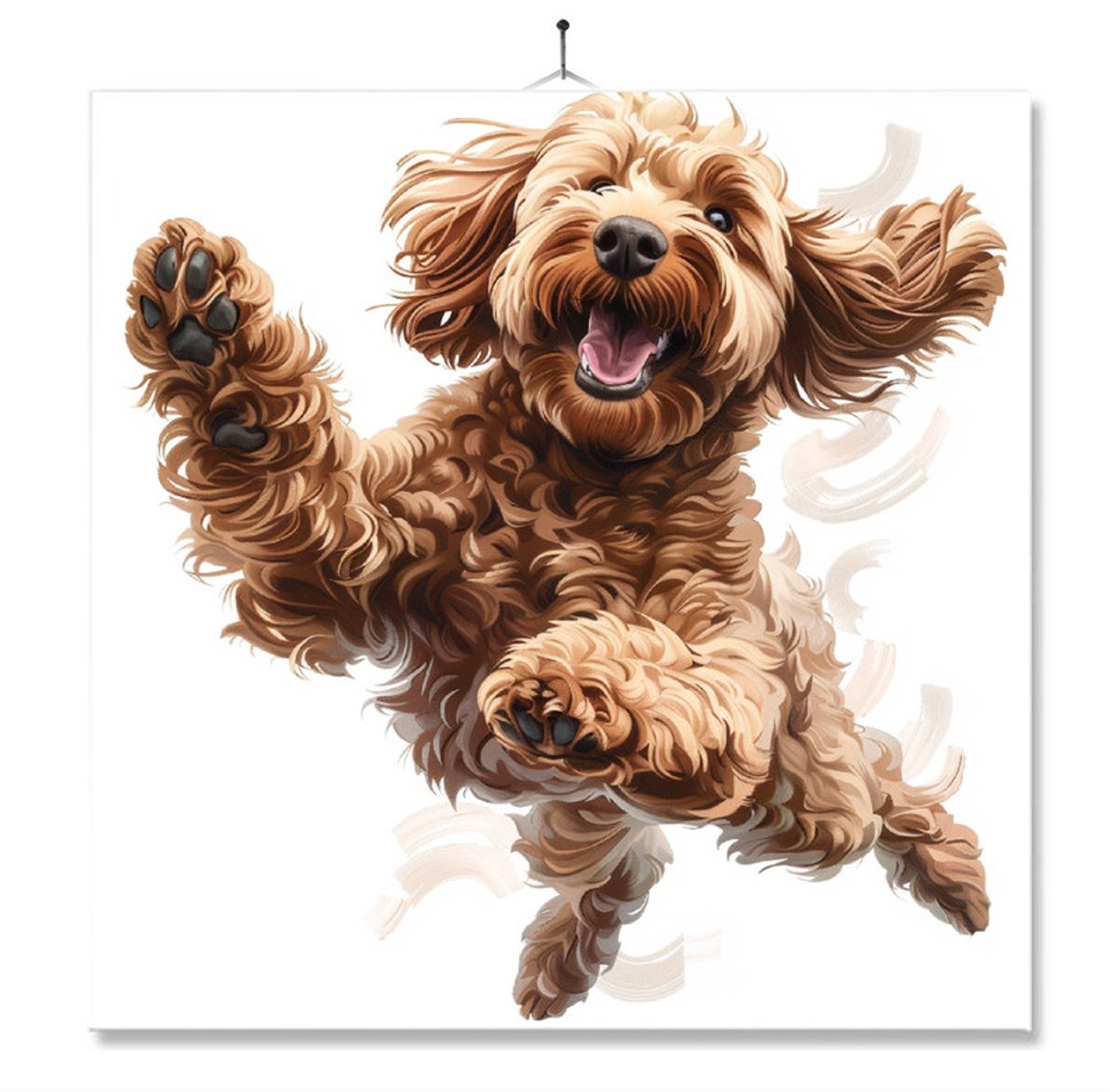 MC Living Tegel Met Opdruk | Geschenk | Wc | Toilet | Labradoodle Ontwerp 2
