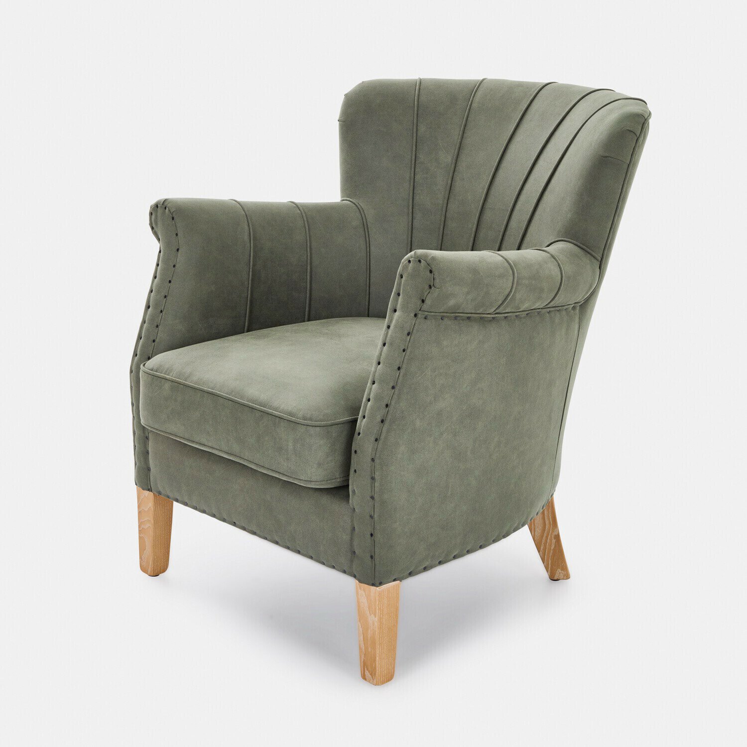 Loberon Fauteuil Bartley groen