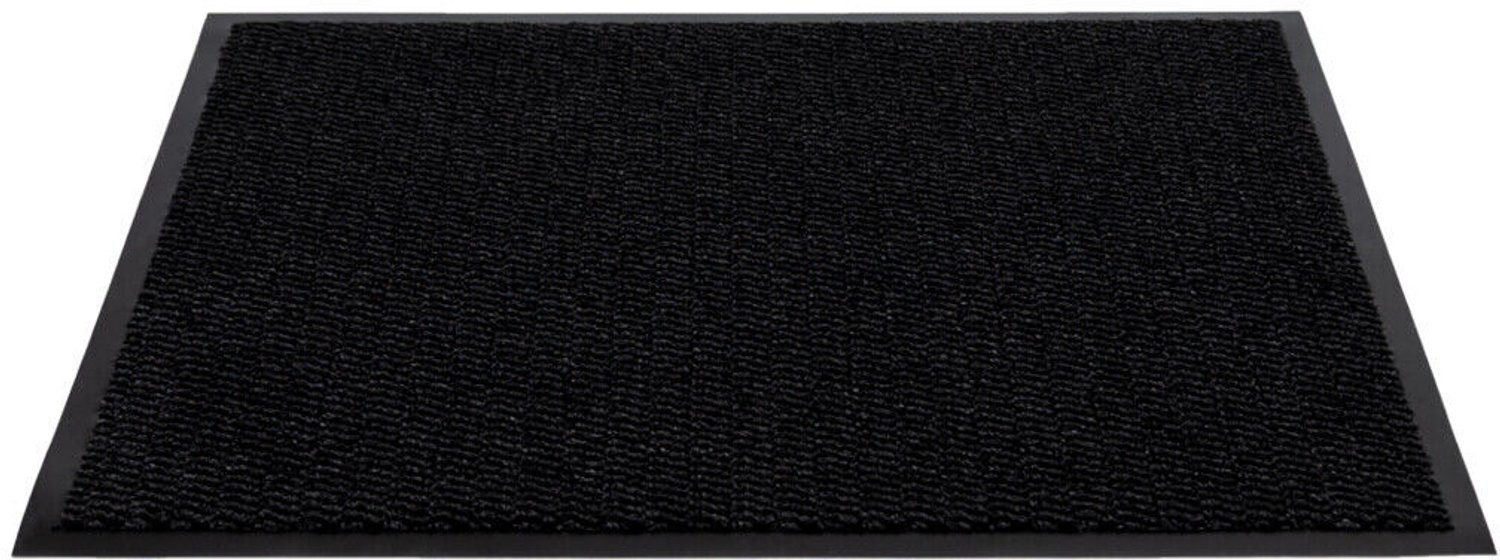 Floortraders Schoonloopmat - Antislip Deurmat - 80 x 120 cm - Donkergrijs / zwart