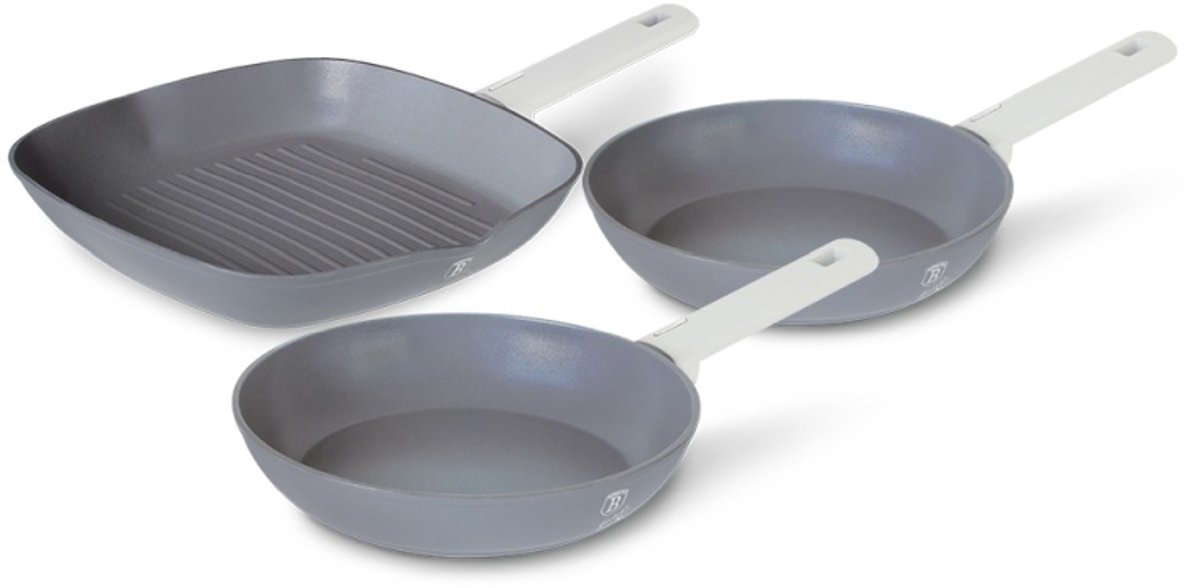 Set van 3 pannen met titaniumcoating uit de Aspen Collection