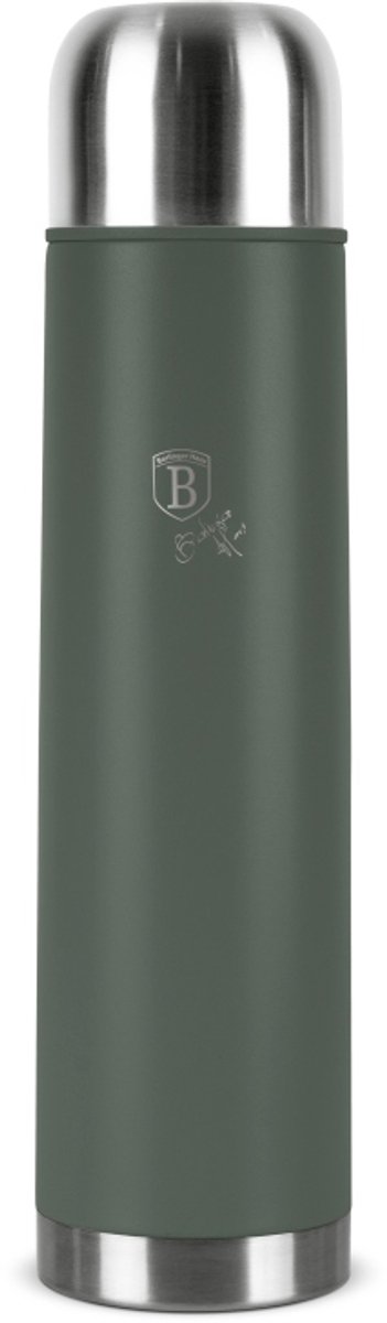 Roestvrijstalen thermosfles 1 l, Matte Green Collection