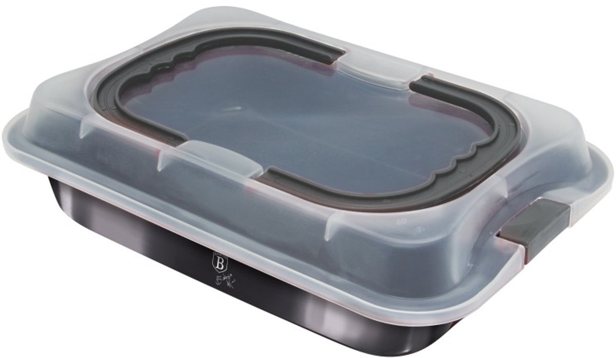 Draagbare bakplaat met deksel Carbon Pro
