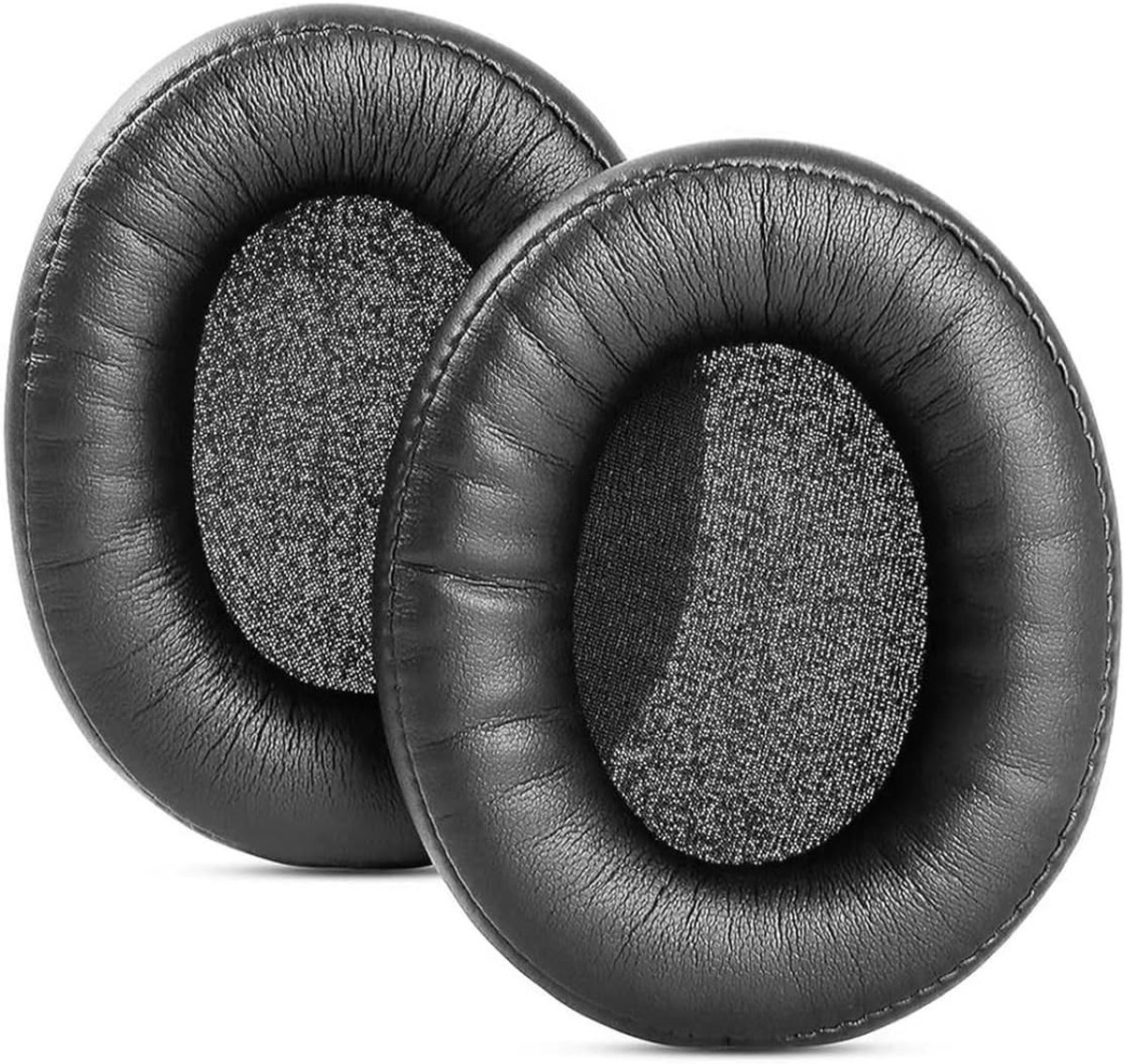 Set van 2 vervangende oorkussens voor 90/TT-BH090 85 hoofdtelefoons - Luxe oorkussens van zacht proteïneleer en traagschuim voor optimaal comfort en geluidsisolatie.