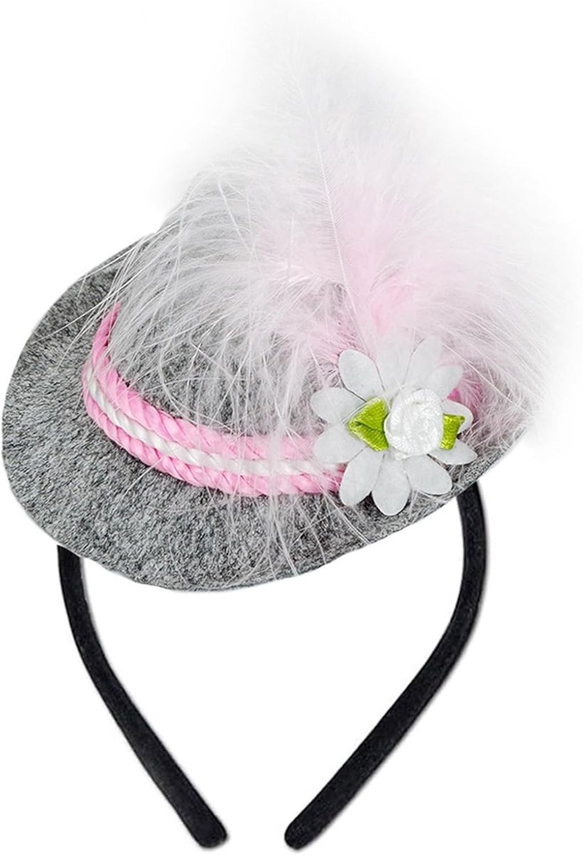 Mini Seppelhut Tyrolean Hoed voor Mannen en Vrouwen - Oktoberfest Kostuumaccessoires voor Kinderen en Volwassenen, Feestoutfits en Traditie kleding