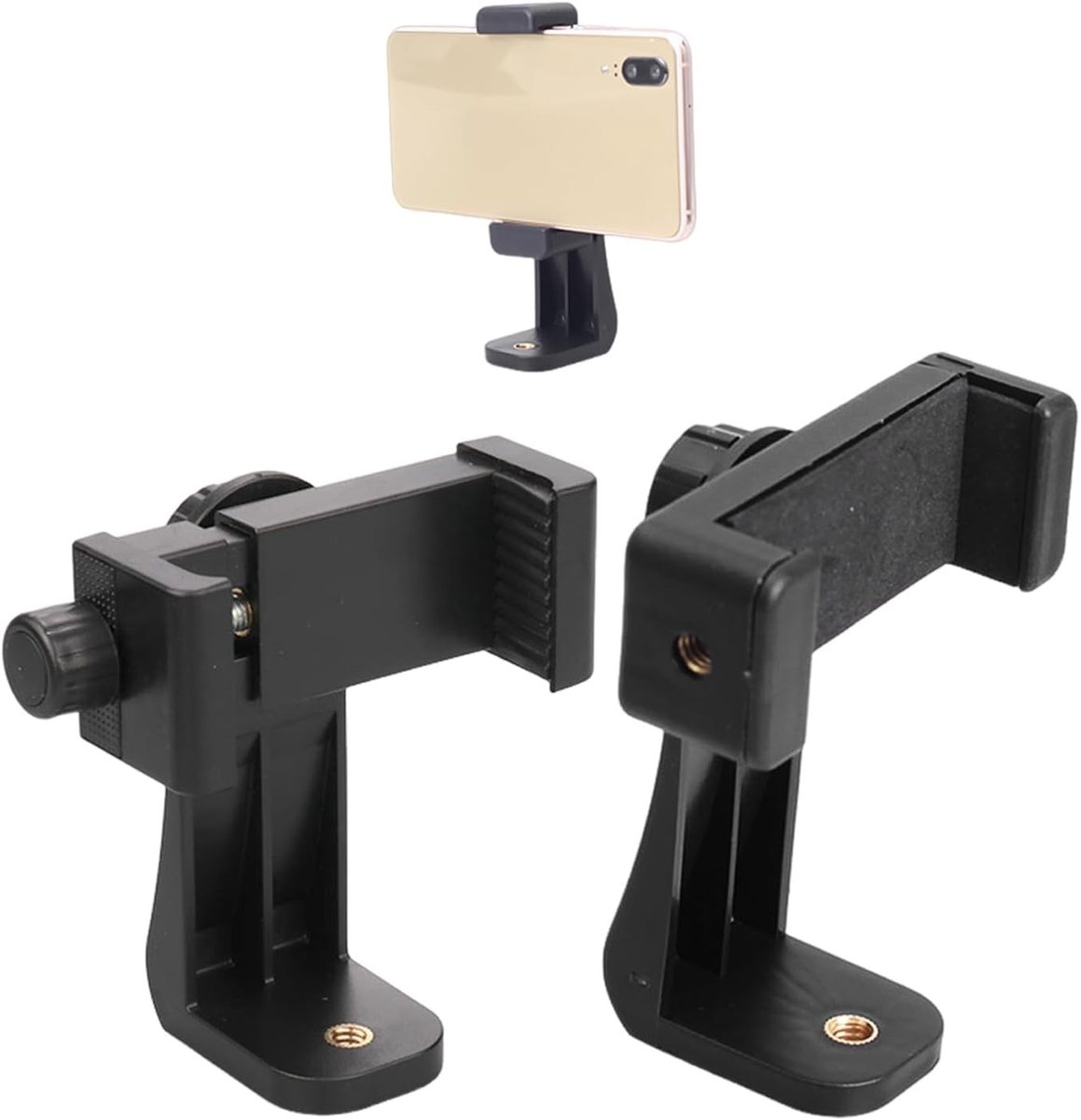 360° Rotatable Telefoonhouder met Verstelbare Chuck, Selfie Stick en Driehoekige Beugel voor Camera Accessoires, Ideaal voor Reizen en Fotografie