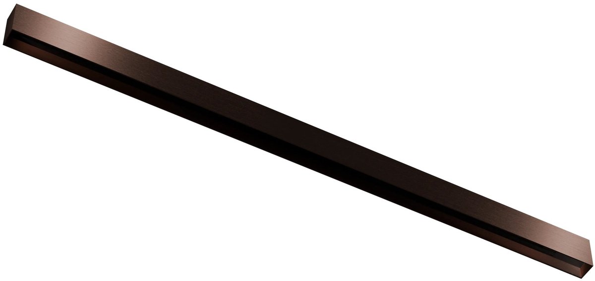 Infinitus 1-fase railprofiel van 180 cm in brons, voor track-verlichting, inclusief montageaccessoires.