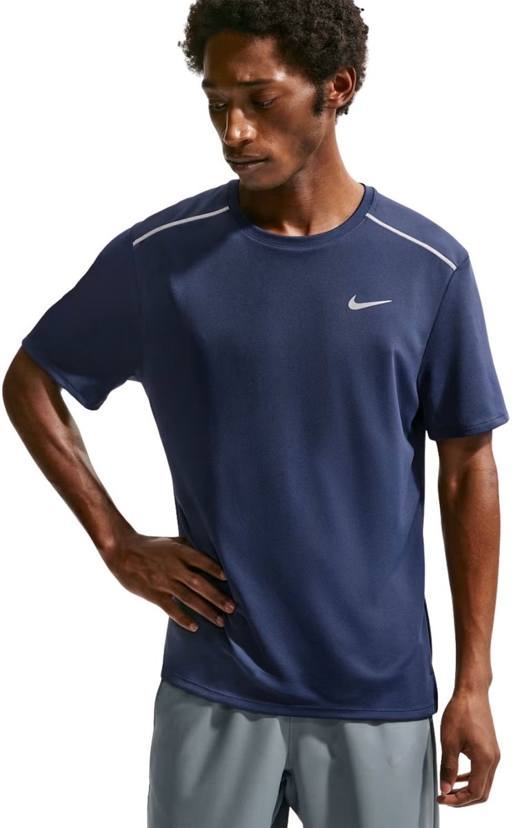 Nike Miler Hardloopshirt heren Donkerblauw S